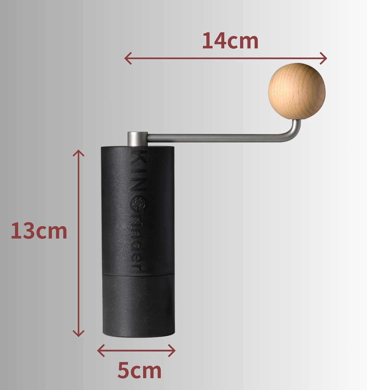 KINGrinder P0 lekki młynek kawa ABS stalowe żarna | Kompatybilny z pour-over, French press i AeroPress