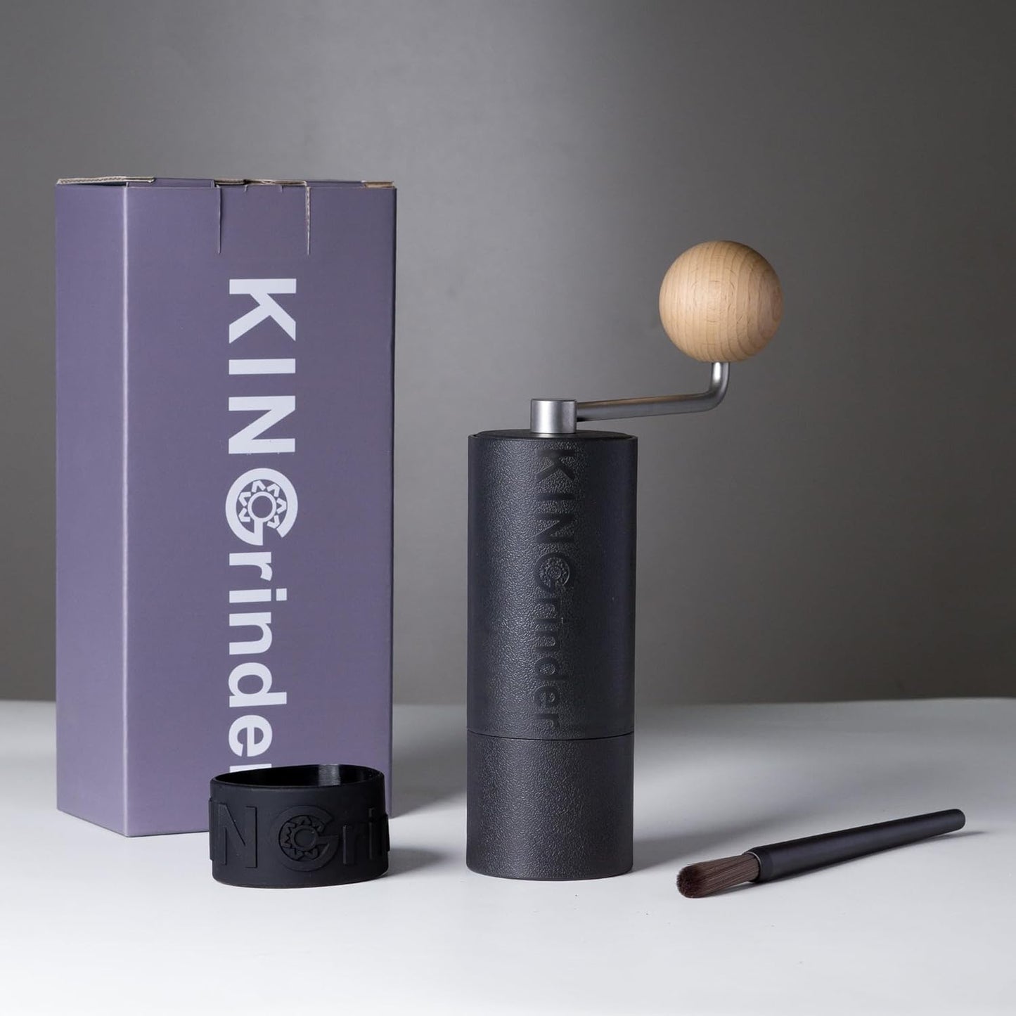 KINGrinder P0 lekki młynek kawa ABS stalowe żarna | Kompatybilny z pour-over, French press i AeroPress